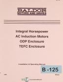 Baldor-Baldor Motors and Drives, Integral Horsepower, ODP and TEFC Enclosure Manual-General-01